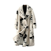 Windbreaker Black and White Long Coat